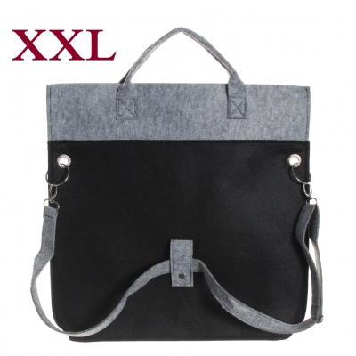 Filztasche, Handtasche, Einkaufstasche Groß und superstabil - schwarz