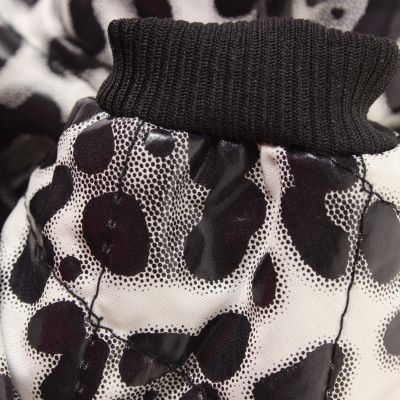 Hunde Jacke Mantel Winter Weste Hundebekleidung Leoparden Look - 3