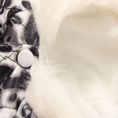 Hunde Jacke Mantel Winter Weste Hundebekleidung Leoparden Look Gr. S - 3