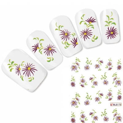 Nagel Sticker Tattoo Nail Art Blume Aufkleber Neu!