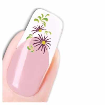 Nagel Sticker Tattoo Nail Art Blume Aufkleber Neu! - 1