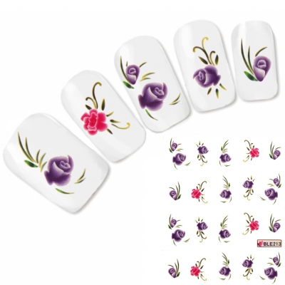 Tattoo Nail Art Blume Aufkleber Nagel Sticker Neu!