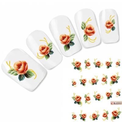 Tattoo Nail Art Blume Aufkleber Nagel Sticker Neu!