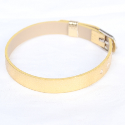 Armband (Schmal) Gold Strass 4 Stück