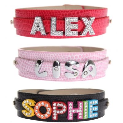 Armband (Breit) Schwarz Silber 8 Stück - 1