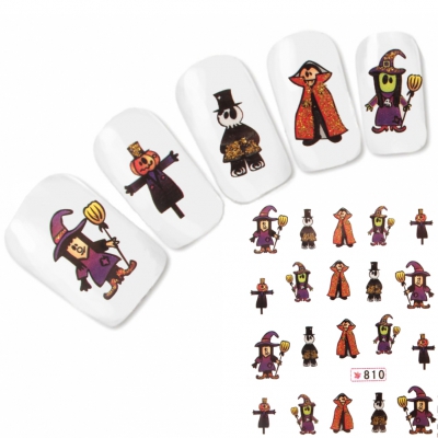 Tattoo Nail Art Kürbis Aufkleber Nagel Sticker Neu!