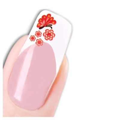 Tattoo Nail Art Schmetterling Blümchen Aufkleber Nagel Sticker Neu! - 1
