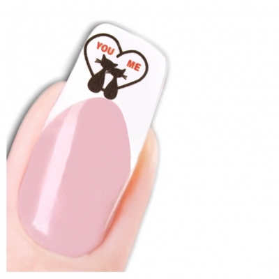 Tattoo Nail Art Katze Aufkleber Nagel Sticker Neu! - 1