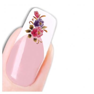 Tattoo Nail Art Blume Aufkleber Nagel Sticker Neu! - 1