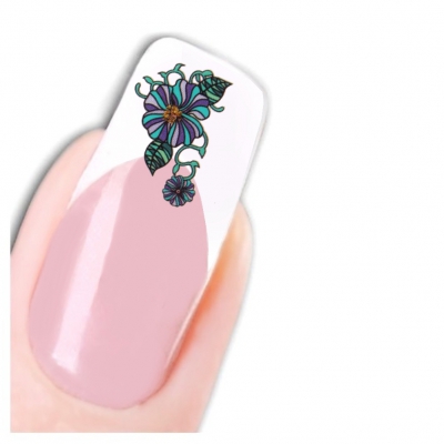 Tattoo Nail Art Glitzer Blume Aufkleber Nagel Sticker Neu! - 1