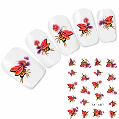 Tattoo Nail Art Schmetterling Aufkleber Nagel Sticker Neu!