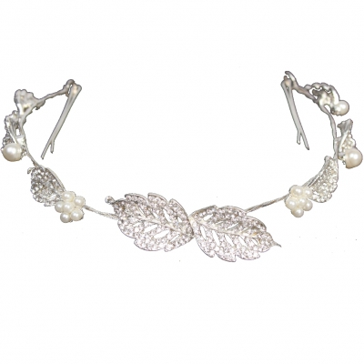 Luxus Strass Diadem Tiara in silber - 1