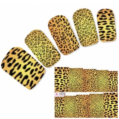 Tattoo Nail Art Aufkleber Leopard Muster Nagel Sticker Neu!