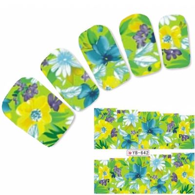 Tattoo Nail Art Aufkleber Blumen Nagel Sticker Neu!