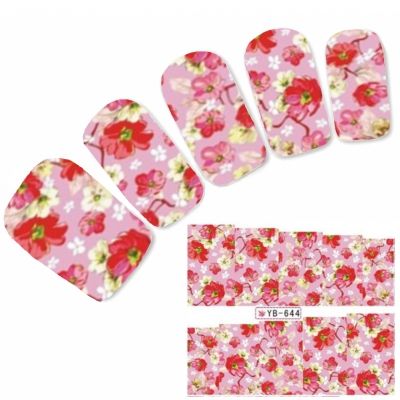 Tattoo Nail Art Aufkleber Blumen Nagel Sticker Neu!