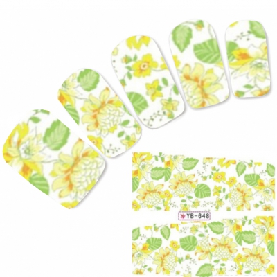 Tattoo Nail Art Aufkleber Blumen Nagel Sticker Neu!