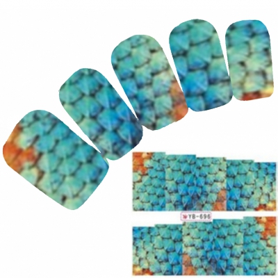 Tattoo Nail Art Aufkleber Phantasie Muster Nagel Sticker Neu!