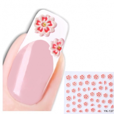 3D Nagel Sticker Nail Art Blümchen Aufkleber Neu