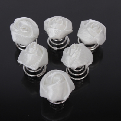 6 Curlies Braut Kommunion Hochzeit Haarschmuck Rose - 2