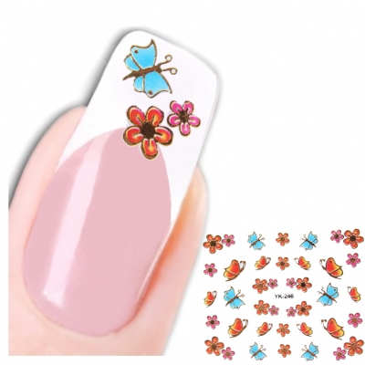 3D Nagel Sticker Nail Art Schmetterling Aufkleber Neu