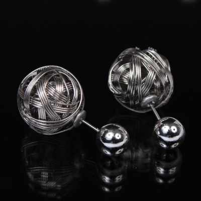 Schöne Doppelseitige Ohrringe Modell 4 - 1