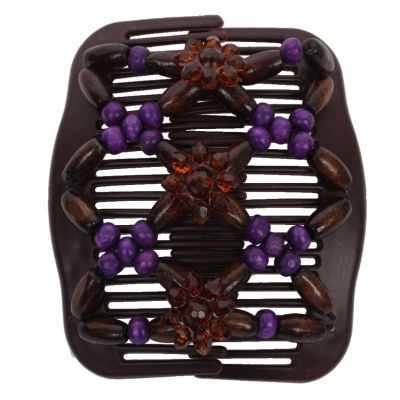 Trend African Hairclip Haarklammer lila - 1