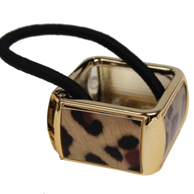 Haarring Quadratisch Leoparden Muster Modell 2 - 1