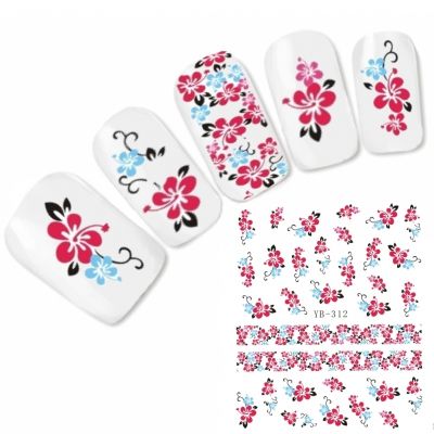 Tattoo Nail Art Blumen Aufkleber Nagel Sticker Neu!