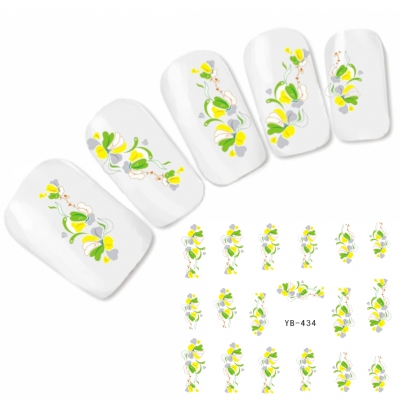 Tattoo Nail Art Blumen Aufkleber Nagel Sticker