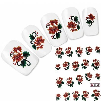 Tattoo Nail Art Blume Aufkleber Nagel Sticker