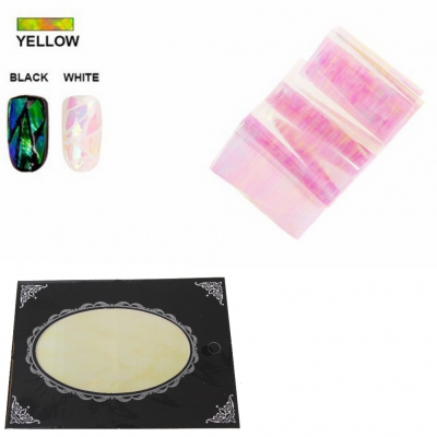 Tattoo Nail Art Nagelfolie Nagel Hologrmam Broken Glass Alle 4 Farben - 1