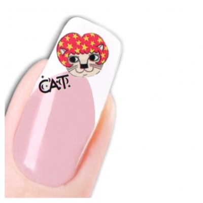 Tattoo Nail Art Katzen Aufkleber Nagel Sticker - 1