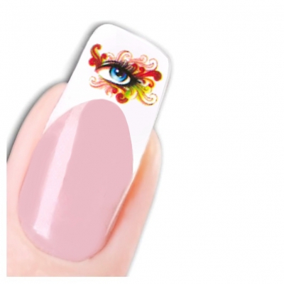 Tattoo Nail Art Lippen Auge Blumen Aufkleber Nagel Sticker - 1