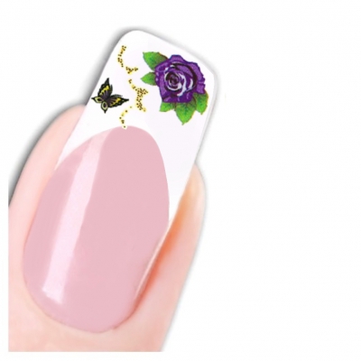 Tattoo Nail Art Blumen Aufkleber Nagel Sticker - 1