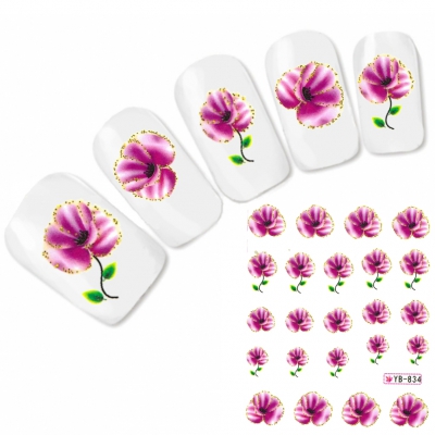 Tattoo Nail Art Blumen Aufkleber Nagel Sticker
