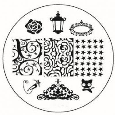 Nail Art Fashion Rose Katze Nagelstempel Plates