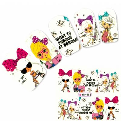 Tattoo Nail Art Aufkleber Manga Japan Nagel Sticker
