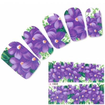 Tattoo Nail Art Blumen Aufkleber Nagel Sticker