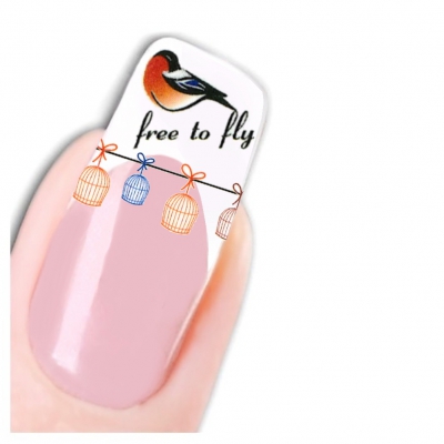 Tattoo Nail Art Vogel Aufkleber Nagel Sticker - 1