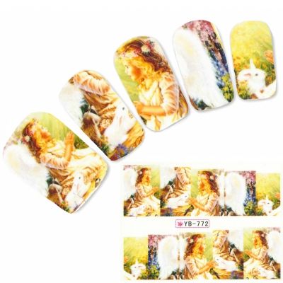 Tattoo Nail Art Engel Aufkleber Nagel Sticker