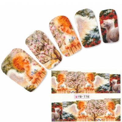 Tattoo Nail Art Engel Aufkleber Nagel Sticker