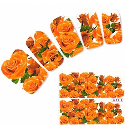 Tattoo Nail Art Blumen Aufkleber Nagel Sticker
