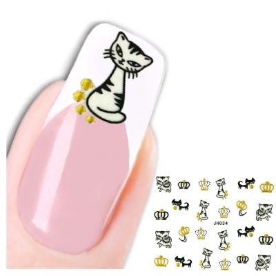 3D Nagel Sticker Nail Art Katze Aufkleber