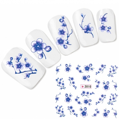Tattoo Nail Art Blumen Aufkleber Nagel Sticker
