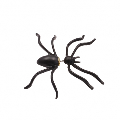 3D Spinne Ohrstecker Ohrringe in Schwarz - 2