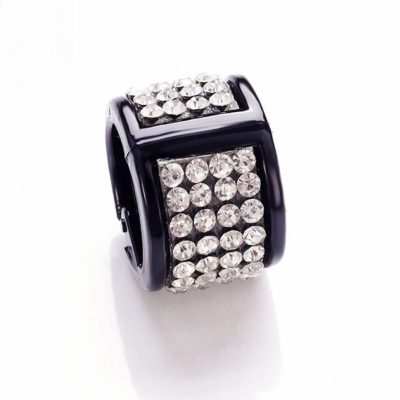 Mini Haarklammer Strass in 4 Farben Schwarz - 1