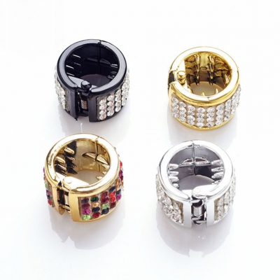 Mini Haarklammer Strass in 4 Farben Schwarz - 2