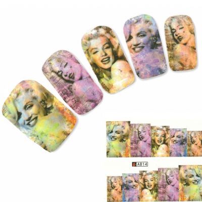 Tattoo Nail Art Marilyn Monroe Aufkleber Nagel Sticker