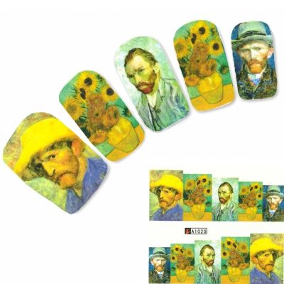 Tattoo Nail Malerei Van Gogh Aufkleber Nagel Sticker