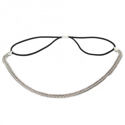 Luxus Haarband in der Farbe Silber - 1